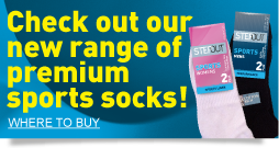 Check out our new range of premium sports socks